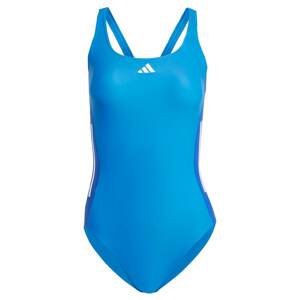 ADIDAS PERFORMANCE Športové jednodielne plavky '3-Stripes Colorblock'  modrá / biela
