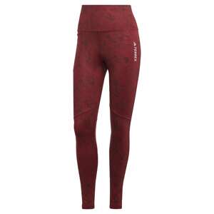 ADIDAS TERREX Športové nohavice 'Multi'  burgundská / tmavočervená / biela