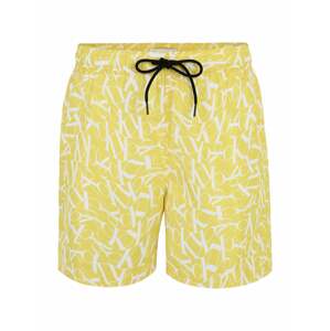 Calvin Klein Swimwear Plavecké šortky  citrónová žltá / biela