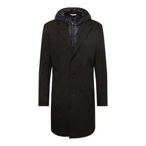 BOSS Black Prechodný kabát  čierna