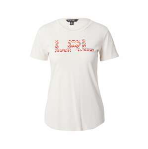 Lauren Ralph Lauren Tričko 'HAILLY'  krémová / svetlomodrá / oranžová / červená