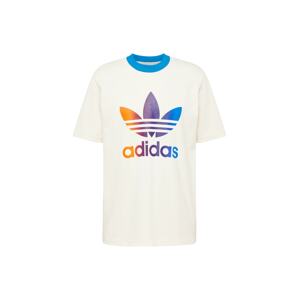 ADIDAS ORIGINALS Tričko 'Adicolor 70S Premium Trefoil'  modrá / svetlofialová / oranžová / šedobiela