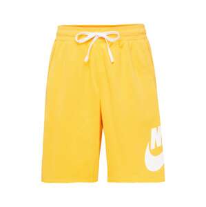 Nike Sportswear Nohavice 'CLUB ALUMNI'  svetlooranžová / biela