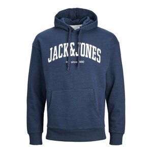 JACK & JONES Mikina 'Josh'  námornícka modrá / biela