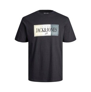 JACK & JONES Tričko  šampanské / kaki / čierna / biela