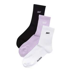 Pull&Bear Ponožky  svetlofialová / čierna / biela