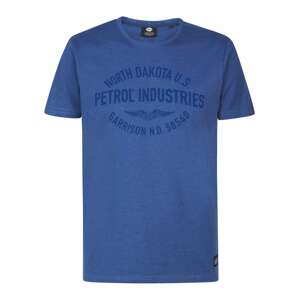 Petrol Industries Tričko 'Stanley'  modrá / modrá melírovaná
