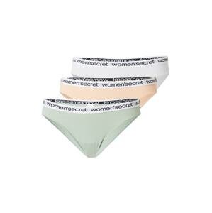 Women' Secret Nohavičky  pastelovo zelená / púdrová / čierna / biela