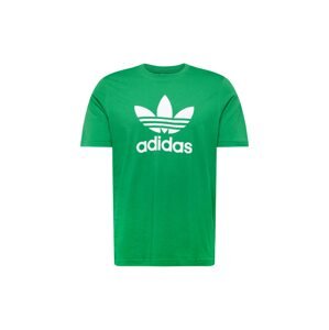 ADIDAS ORIGINALS Tričko 'Adicolor Classics Trefoil'  zelená / biela