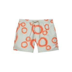 Pull&Bear Plavecké šortky  svetlosivá / oranžová