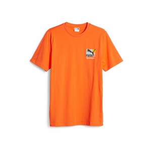 PUMA Tričko 'LOVE'  sivá / oranžová / čierna / biela