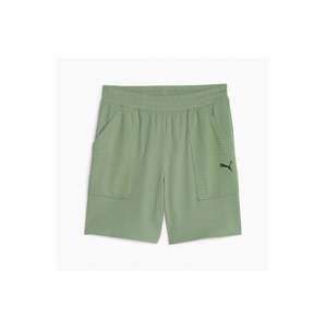 PUMA Športové nohavice  pastelovo zelená / čierna
