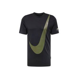 Nike Sportswear Tričko  olivová / čierna / biela