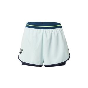 ASICS Športové nohavice  pastelovo modrá / smaragdová