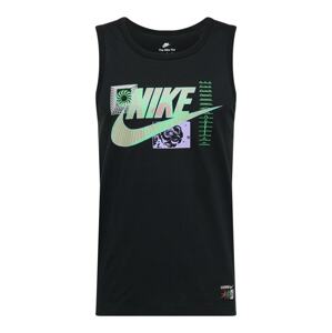 Nike Sportswear Tričko 'FESTIVAL'  sivobéžová / mätová / svetlofialová / čierna