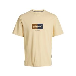 JACK & JONES Tričko 'DALSTON'  pastelovo žltá