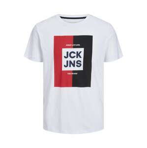 JACK & JONES Tričko 'Oscar'  námornícka modrá / červená / čierna / biela
