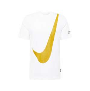 Nike Sportswear Tričko  horčicová / čierna / šedobiela