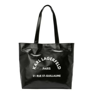 Karl Lagerfeld Shopper 'Rue St-Guillaume'  čierna / biela