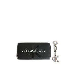 Calvin Klein Jeans Peňaženka  čierna / strieborná / šedobiela