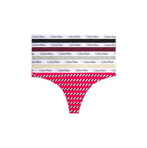 Calvin Klein Underwear Tangá 'Carousel'  piesková / sivá melírovaná / červená / čierna