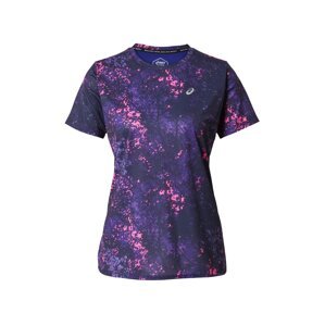 ASICS Funkčné tričko  baklažánová / tmavofialová / ružová