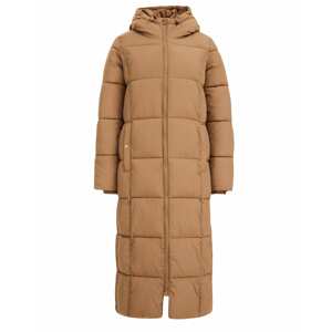 WE Fashion Zimný kabát  svetlohnedá
