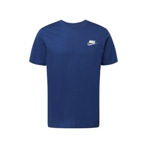 Nike Sportswear Tričko 'CLUB+'  tmavomodrá / sivá / biela