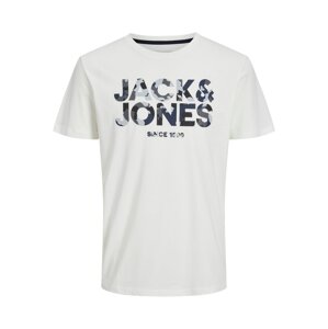 Jack & Jones Plus Tričko 'James'  modrá / biela