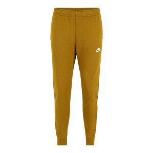 Nike Sportswear Nohavice  zlatá žltá / biela