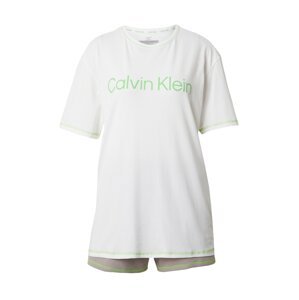 Calvin Klein Underwear Kraťasy  sivá / zelená / biela