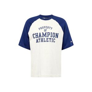 Champion Authentic Athletic Apparel T-Shirt  tmavomodrá / šedobiela