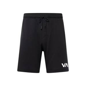 RVCA Športové nohavice  čierna / biela