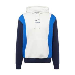 Nike Sportswear Mikina  modrá / námornícka modrá / biela