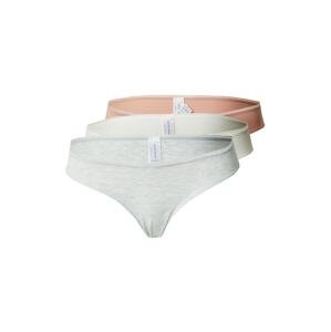 Women' Secret Nohavičky  sivá melírovaná / broskyňová / biela