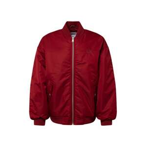 Tommy Jeans Prechodná bunda  krvavo červená / rubínová