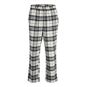 JACK & JONES Pyžamové nohavice  béžová / čierna