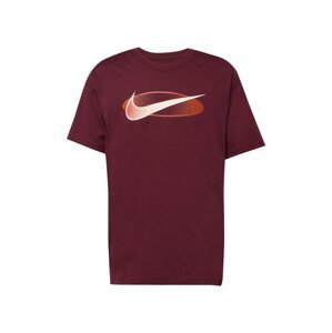 Nike Sportswear Tričko  béžová / červená / vínovo červená