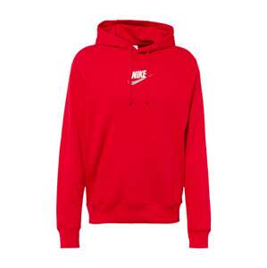 Nike Sportswear Mikina  červená / strieborná / biela