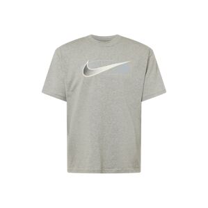 Nike Sportswear Tričko  tmavosivá / sivá melírovaná / biela