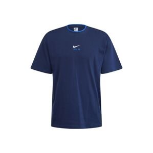 Nike Sportswear Tričko  azúrová / tmavomodrá / biela