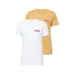 LEVI'S ® Tričko '2Pk Crewneck Graphic'  žltá / biela