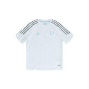 ADIDAS PERFORMANCE Funkčné tričko 'Messi'  tyrkysová / sivá / biela