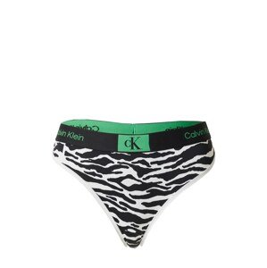 Calvin Klein Underwear Tangá  zelená / čierna / biela