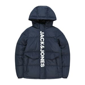 Jack & Jones Junior Prechodná bunda 'SPEED'  námornícka modrá / biela