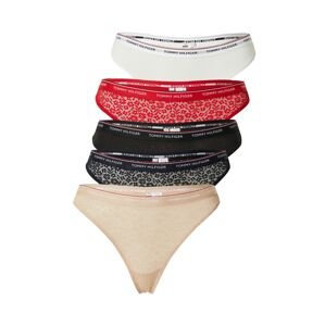 Tommy Hilfiger Underwear Tangá  béžová / červená / čierna / biela