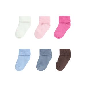 Nike Sportswear Ponožky  svetlomodrá / tmavohnedá / ružová / biela