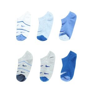 Nike Sportswear Ponožky  kráľovská modrá / svetlomodrá / sivá melírovaná / biela