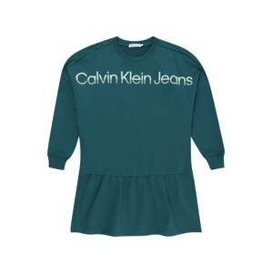 Calvin Klein Jeans Šaty 'HERO'  petrolejová / jablková / pastelovo zelená