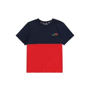 FILA Tričko 'BERSCHEID'  námornícka modrá / zelená / oranžová / červená